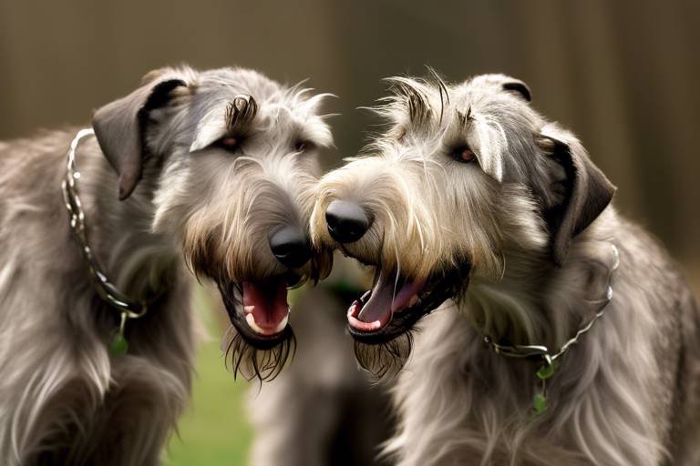 The Playful Spirit of Irish Wolfhounds