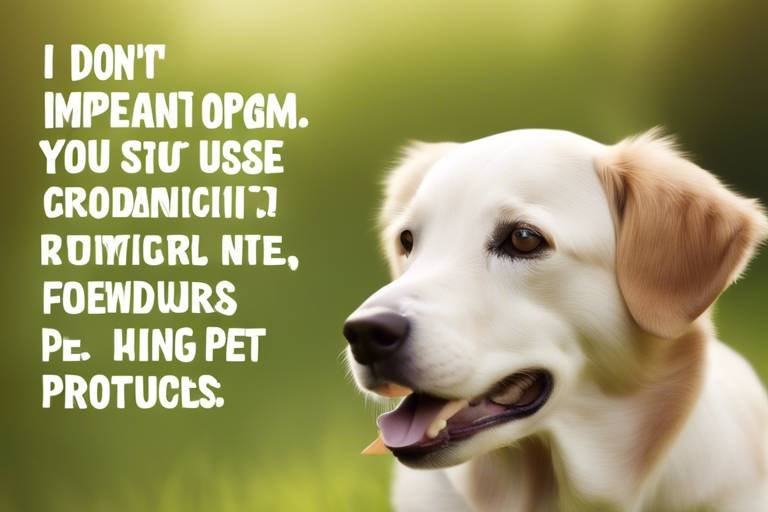 The Benefits of Using Organic Pet Products